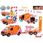 Globus dziecięcy Traffic VW Transporter 27 cm zasilany bateryjnie, metalowy rewers ze światłem w pudełku1