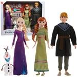  Ice Kingdom Frozen Zestaw lalek Anna Elsa i Kristoff + Olaf + akcesoria HLW59 8