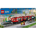 LEGO® City 60423 Tramvaj a zastávka v centru města2