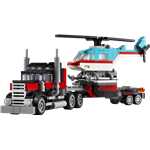 LEGO® Creator 3 v 1 31146 Náklaďák s plochou korbou a helikoptéra1