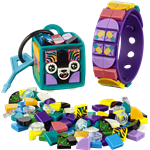 LEGO DOTS 41945 Neonový tygr – náramek & ozdoba na tašku2