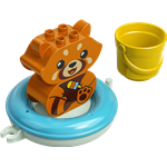 LEGO DUPLO 10964 Legrace ve vaně: Plovoucí panda červená2