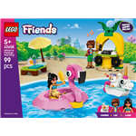 LEGO® Friends 42658 Zábava u bazénu s jednorožcem a plameňákem1