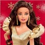 Mattel Barbie Vianočná bábika Čiernovlaska 20205