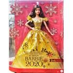 Mattel Barbie Vianočná bábika Čiernovlaska 20207