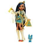 Mattel Monster High Cleo De Nile Doll With Blue Streaked Hair And Pet Dog2