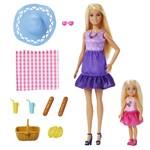 Mattel Barbie panenky Malibu a Chelsea na pikniku JBF432