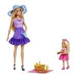 Mattel Barbie panenky Malibu a Chelsea na pikniku JBF431