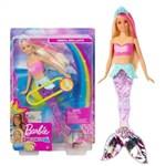 Mattel Barbie Svítící mořská panna s pohyblivým ocasem běloška2