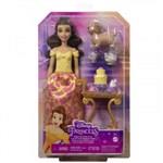 Disney panenka Princezny Mattel Bella a kočárek s odpoledním čajovým stolkem 29 cm1