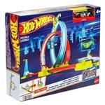 Mattel Hot Wheels Dráha Neon Speeders - Laser Stunt Slamway HPC054