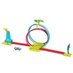 Mattel Hot Wheels Dráha Neon Speeders - Laser Stunt Slamway HPC051