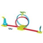 Mattel Hot Wheels Dráha Neon Speeders - Laser Stunt Slamway HPC051