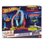 Mattel Hot Wheels Dráha Neon Speeders - Laser Stunt Slamway HPC055