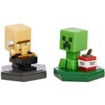 Mattel Minecraft Boost Mini 2 Figures Repairing Villager And Mining Creeper1