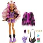 Mattel Monster High Clawdeen Wolf Doll With Purple Streaked Hair And Pet Dog1