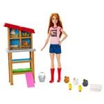 Mattle Barbie povolání - set Farmářky se slepicemi kuřátky a doplňky2