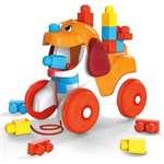 Mega Bloks Pejsek k tahání za sebou, tahací hračka se stavebními kostkami4