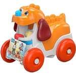 Mega Bloks Pejsek k tahání za sebou, tahací hračka se stavebními kostkami6