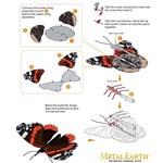 METAL EARTH 3D puzzle Motýľ Babočka admirál1