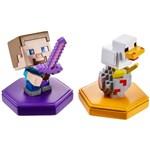 Minecraft Boost Attacking Steve Mini Figure and chicken2