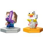 Minecraft Boost Attacking Steve Mini Figure and chicken1