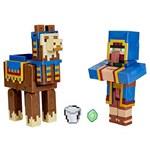 Minecraft Craft A Block Wandering Trader & Llama Action Figure 2 Pack1