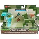 Minecraft Figure 2pack Zombie in diamond armor and zombie horse1