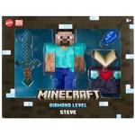 Minecraft Velká figurka Steve Diamond Level Příslušenství Meč Mattel HLN392