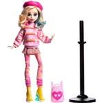  Monster High X Wednesday Enid Sinclair v růžovém outfitu doplňky HXJ053
