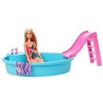 Panenka Barbie s bazénem - hrací set1