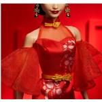 Panenka Barbie s podpisem Lunární  rok s Qipao šaty3