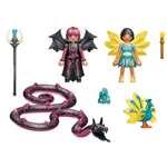 Playmobil Ayuma 70803 Křišťálová víla a netopýří víla s tajemnými zvířátky1