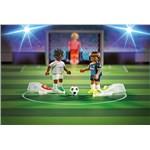 PLAYMOBIL Piłkarzyki, zestaw do gry na stadionie piłkarskim - 711204