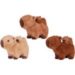 Plyšák Kapybara tmavě hnědá s miminkem 25cm1