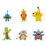 Jazwares Pokémon akční figurky 6-Pack Treecko Torchic Mudkip Gible Pikachu Cubone1