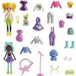 Polly Pocket Pop Star Spotlight – módna sada: 2 bábiky, oblečenie a doplnky HKV971