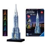 RAVENSBURGER Svítící 3D puzzle Noční edice Chrysler Building 216 dílků2