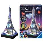 RAVENSBURGER Svítící 3D puzzle Noční edice Eiffelova věž s Disney motivem 216 dílků2