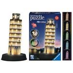 RAVENSBURGER Svítící 3D puzzle Noční edice Šikmá věž v Pise 216 dílků2