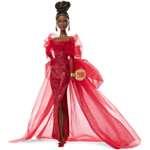 Sběratelská Barbie Signature 80. výročí v brokátových šatech JBJ188