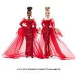 Sběratelská Barbie Signature 80. výročí v brokátových šatech JBJ1811