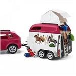 Schleich 42535 Dobrodružné auto s prívesom a koňom5