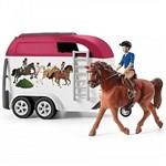 Schleich 42535 Dobrodružné auto s prívesom a koňom4