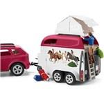 Schleich 42535 auto s přívěsem a koněm 3