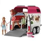 Schleich 42535 auto s přívěsem a koněm 1