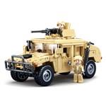 Sluban Army Model Bricks M38-B0837 Hummer bojový off road1