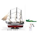 Sluban Model Bricks M38-B0836 Fregata USS Constitution plachetní válečná loď2