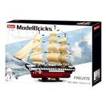 Sluban Model Bricks M38-B0836 Fregata USS Constitution plachetní válečná loď3