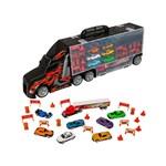 Teamsterz auto transportér s rampou kufřík 2v1 set s 9 autíčky a doplňky3